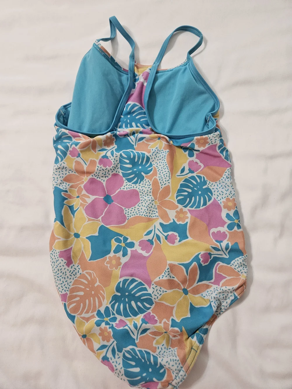 3 Speedo Girls'  One-Piece Swimsuits and Justice Swim Cover Shorts